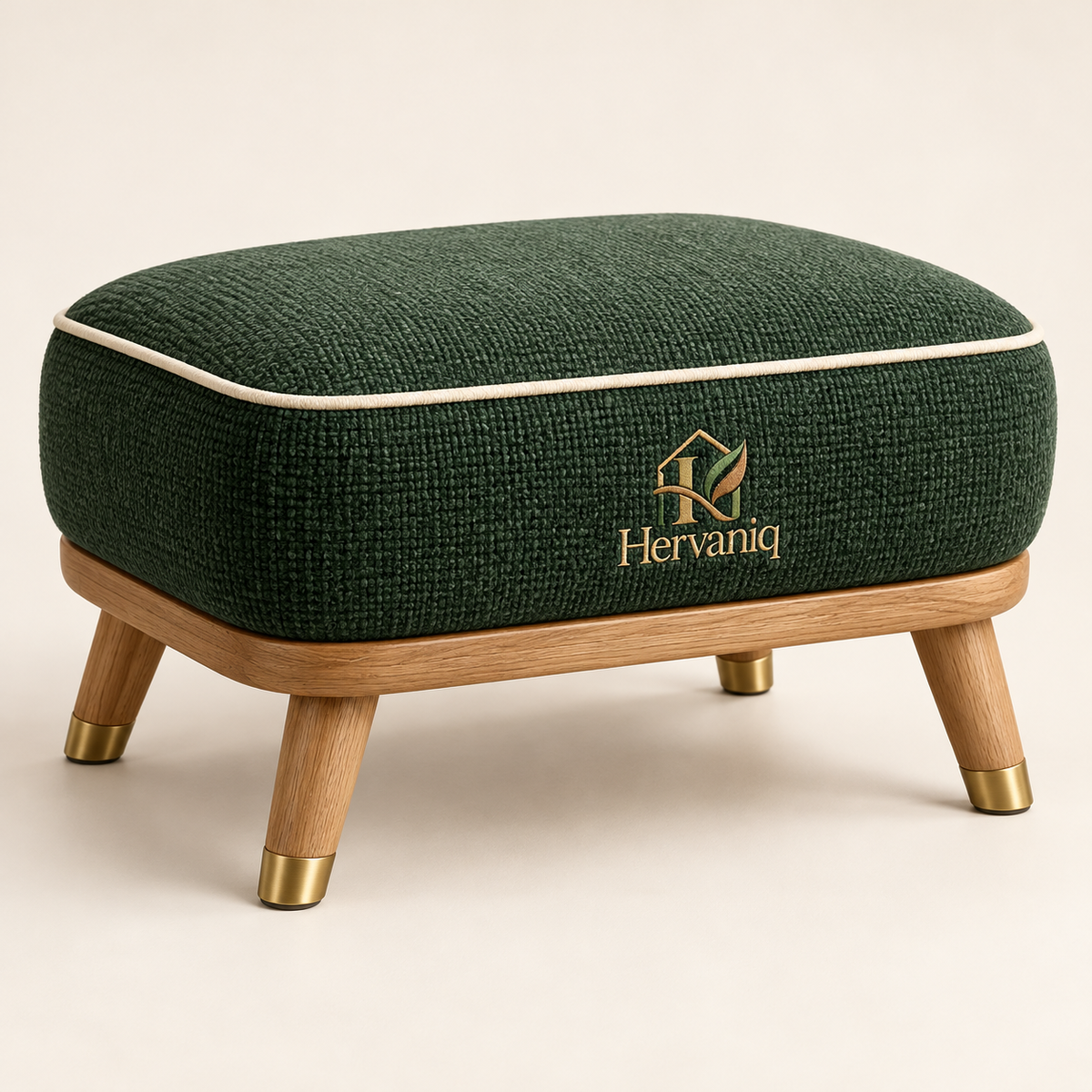 Hervaniq Cozy Corner Upholstered Footstool