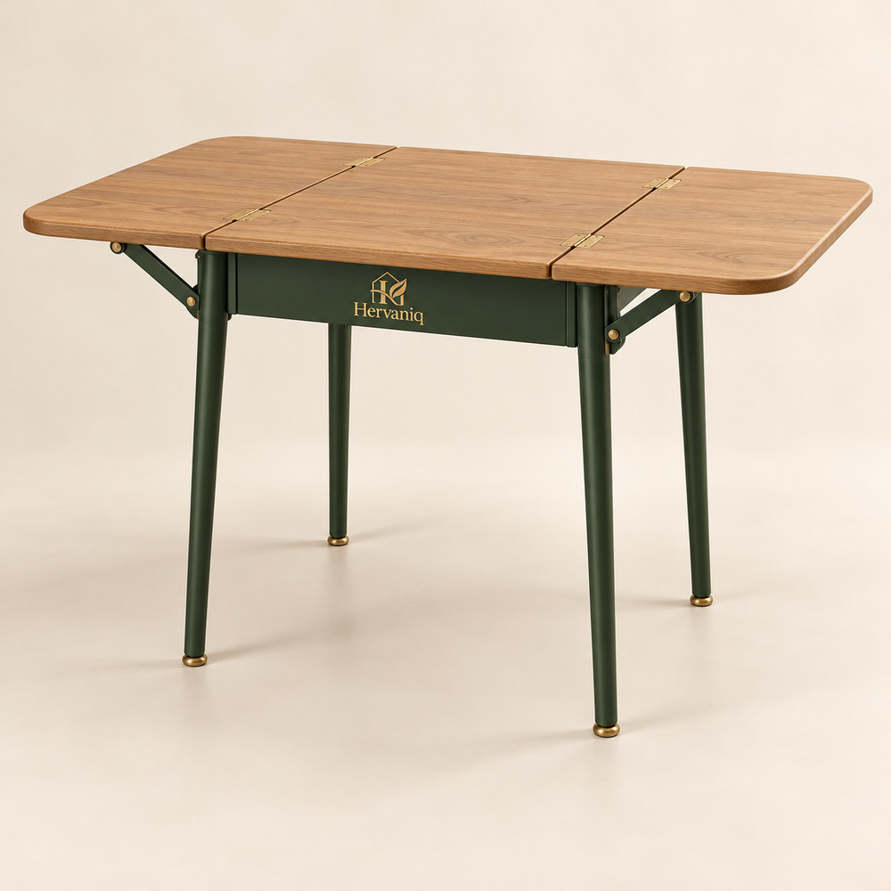 Hervaniq Compact Dining Drop-Leaf Table